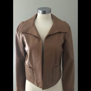 OSCAR de la RENTA LEATHER BLAZER